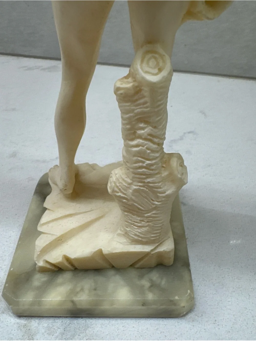 Ivory-Colored Classical Michelangelo David Statue Figurine